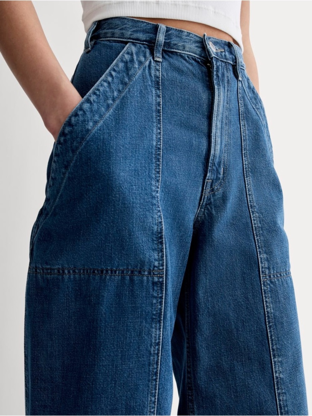 Everlane The Carpenter Jeans 29 Blue Denim Organic Cotton Slouchy Baggy 90s Y2K - Picture 3 of 14